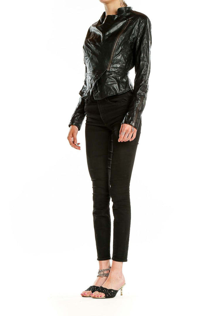 Black Faux Leather Jacket