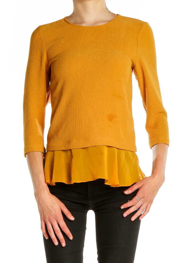 Yellow All Day Wear Top