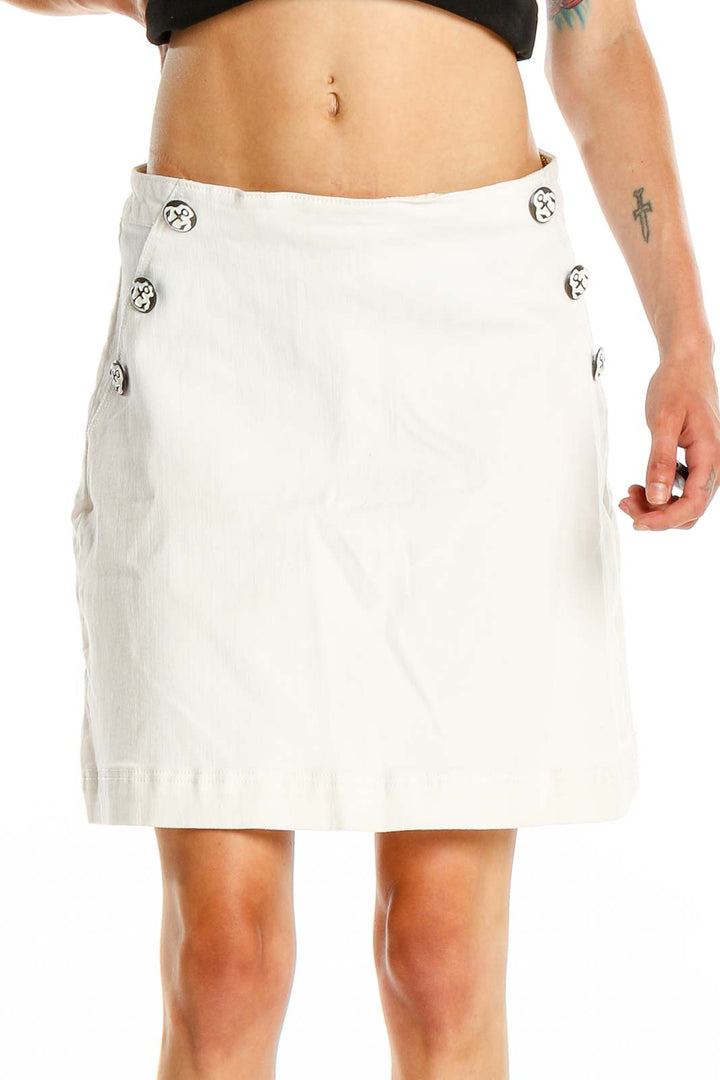 White Chic A-Line Skirt