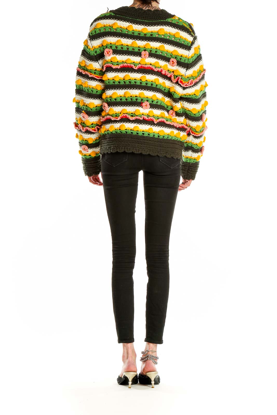 Multicolor Knitted Funky Sweater