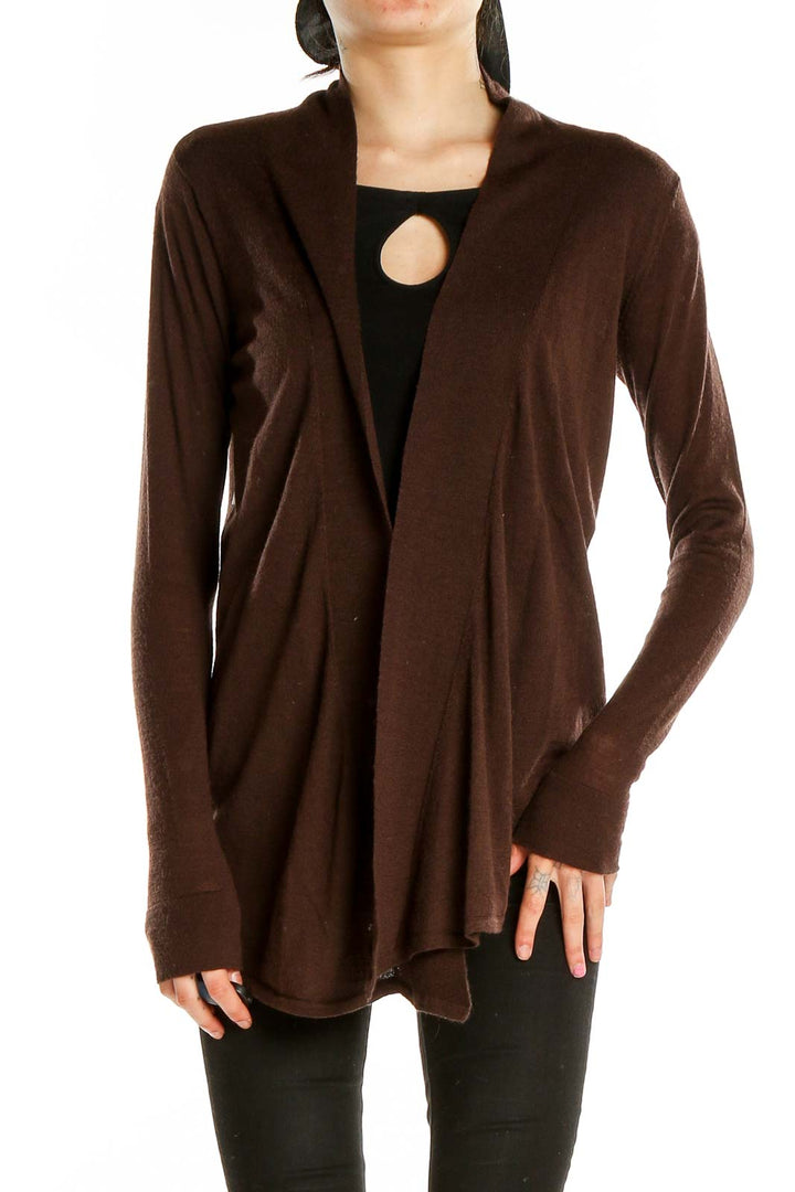 Brown Wool Cardigan