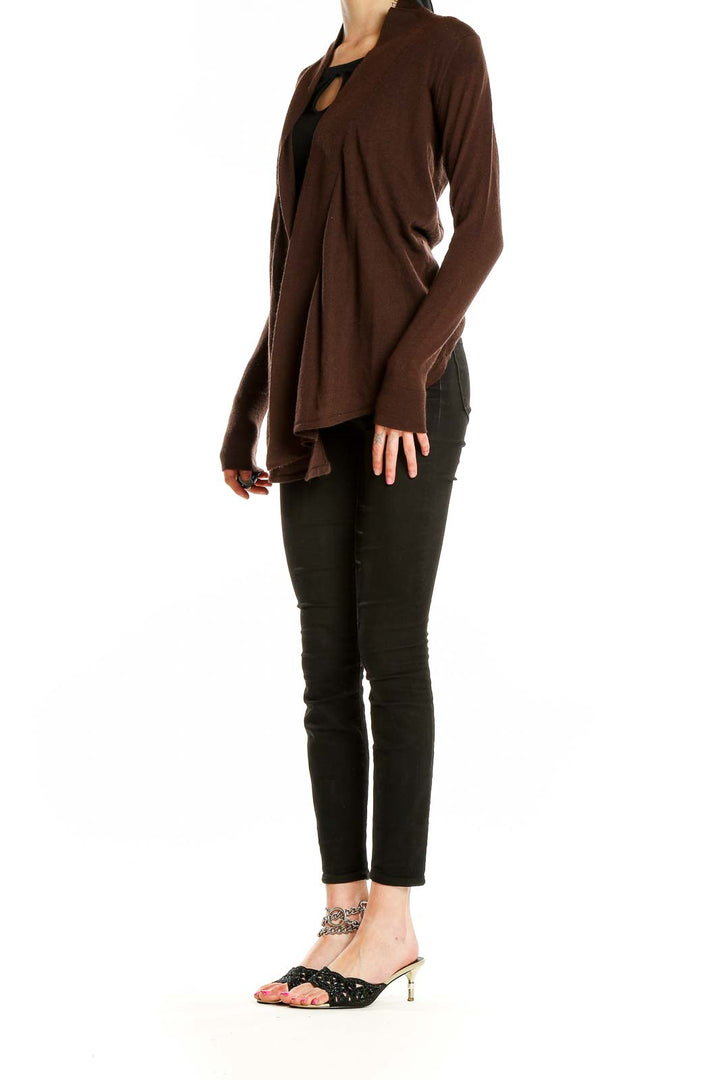 Brown Wool Cardigan