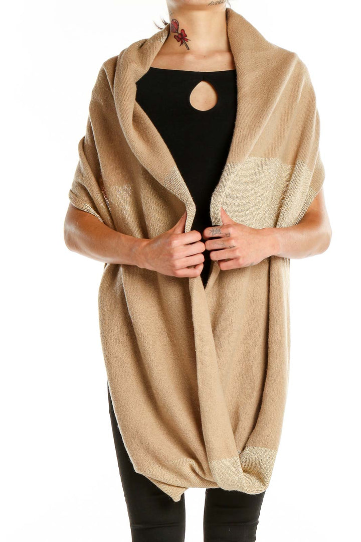 Beige Infinity Scarf