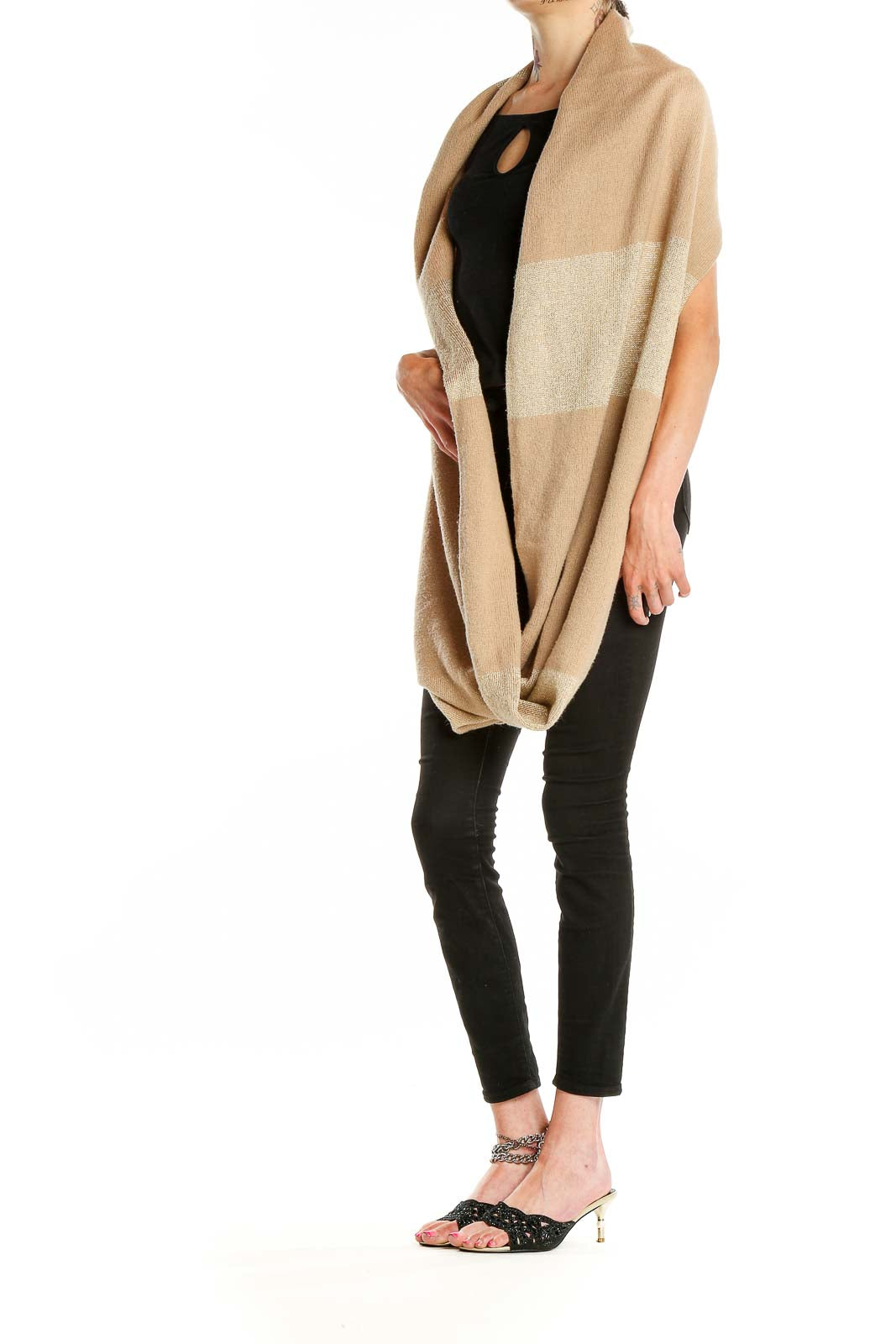 Beige Infinity Scarf