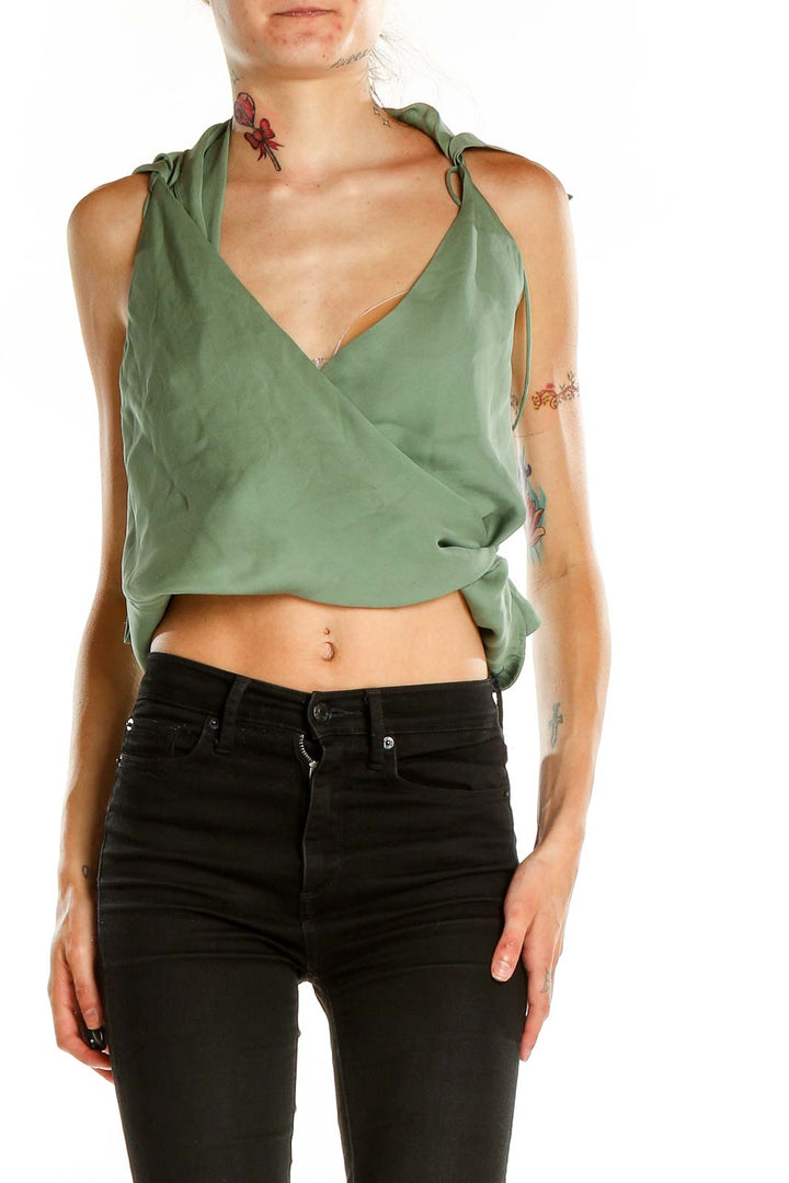 Green Silk Blouse