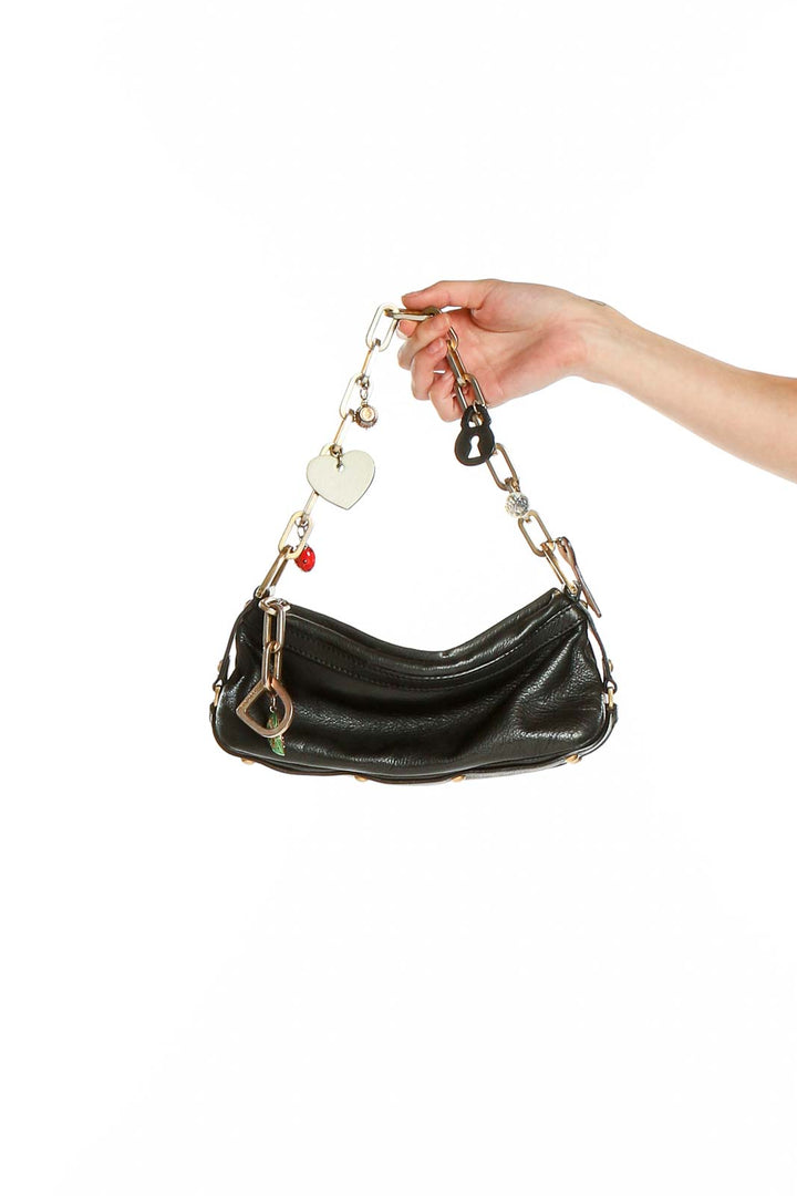 Black Charm Shoulder Bag