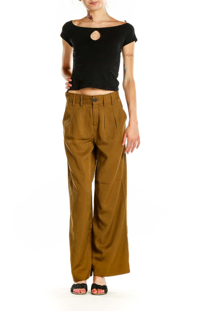 Brown Wide Leg Pants