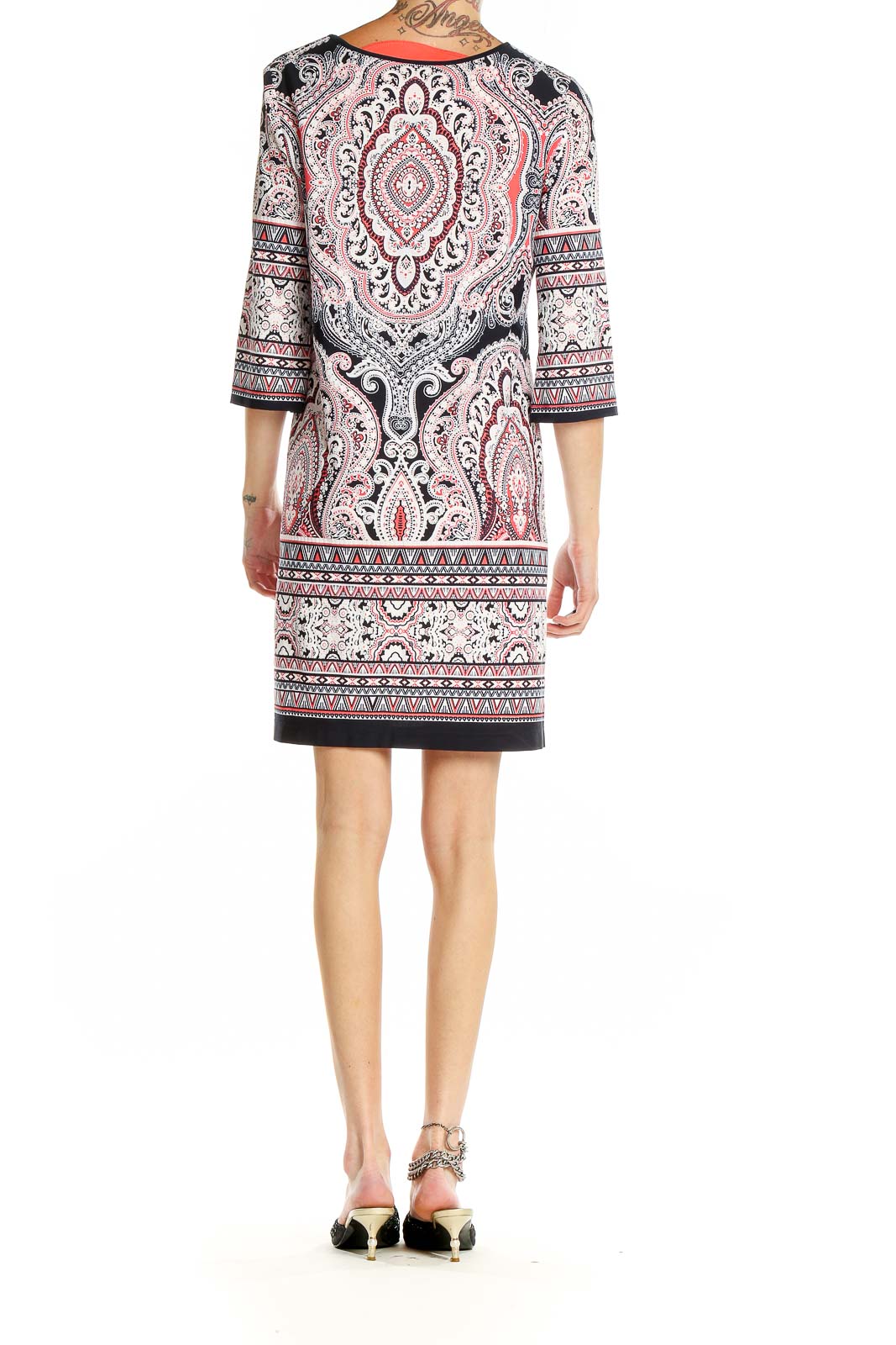 Multicolor Paisley Bohemian Shift Dress