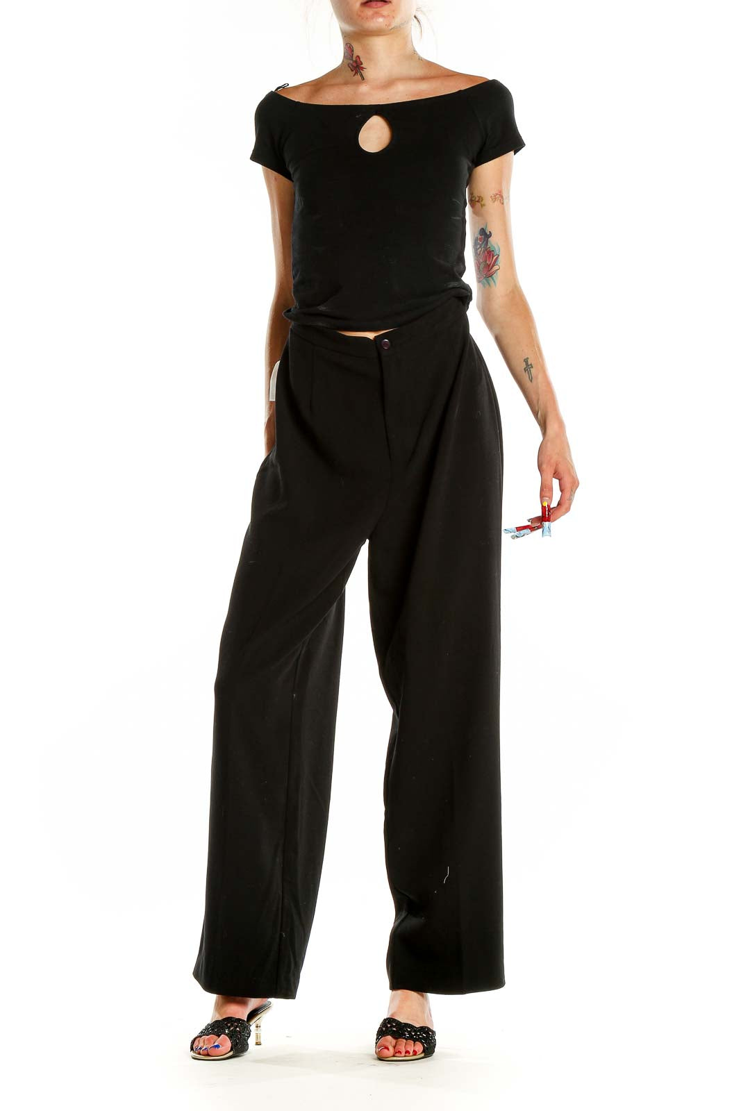 Black Classic Trousers