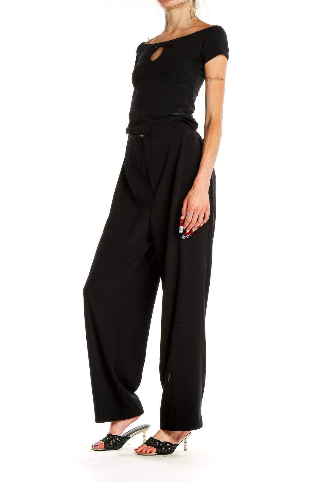 Black Classic Trousers