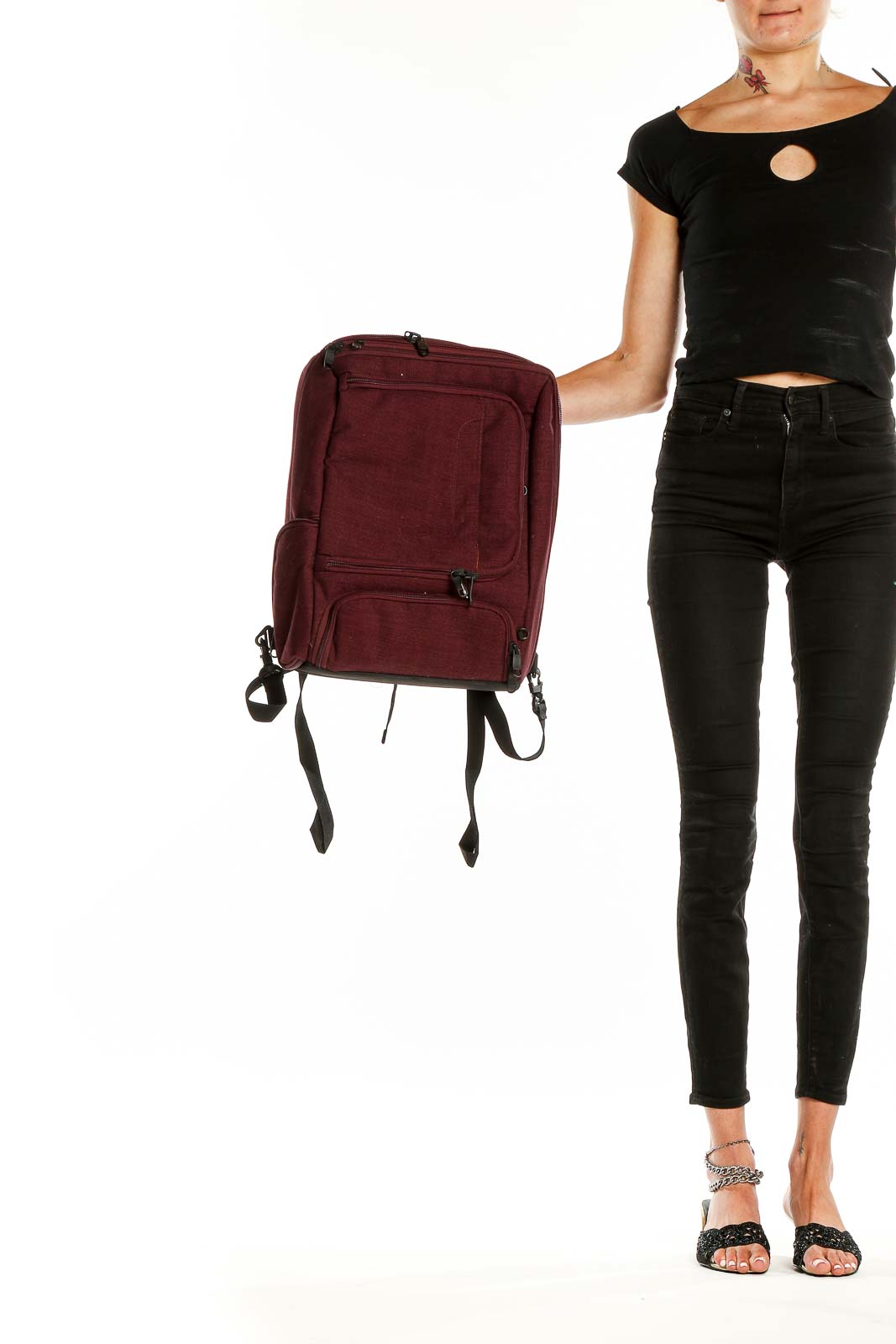 Maroon Smart Backpack