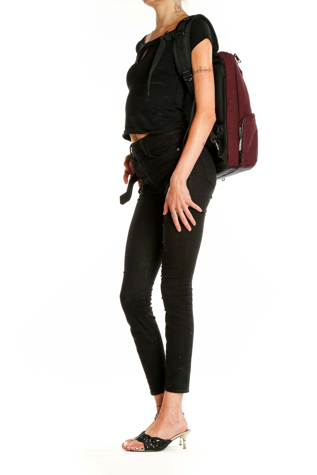 Maroon Smart Backpack