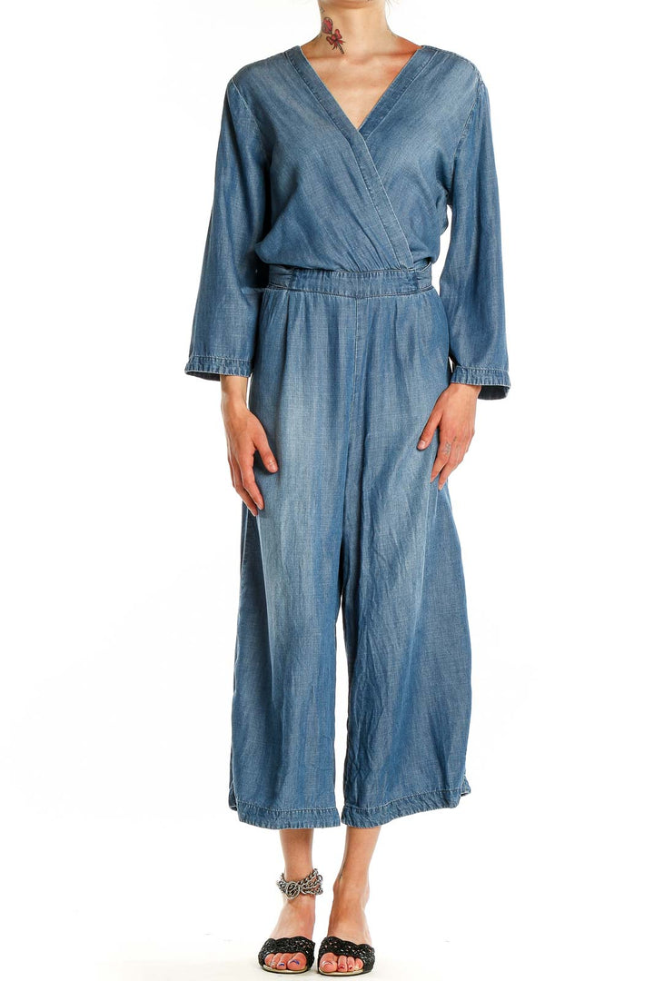 Blue Chambray Jumpsuit