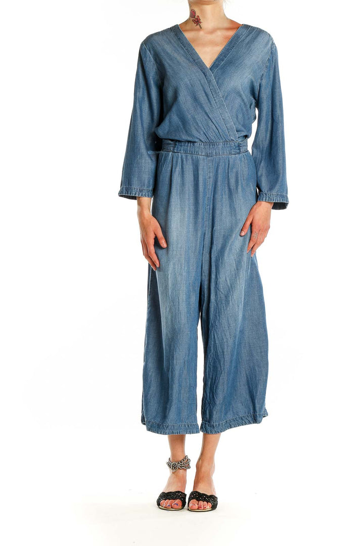 Blue Chambray Jumpsuit