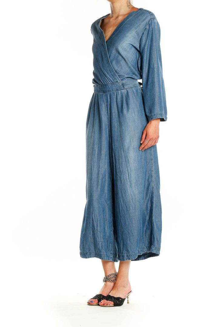 Blue Chambray Jumpsuit