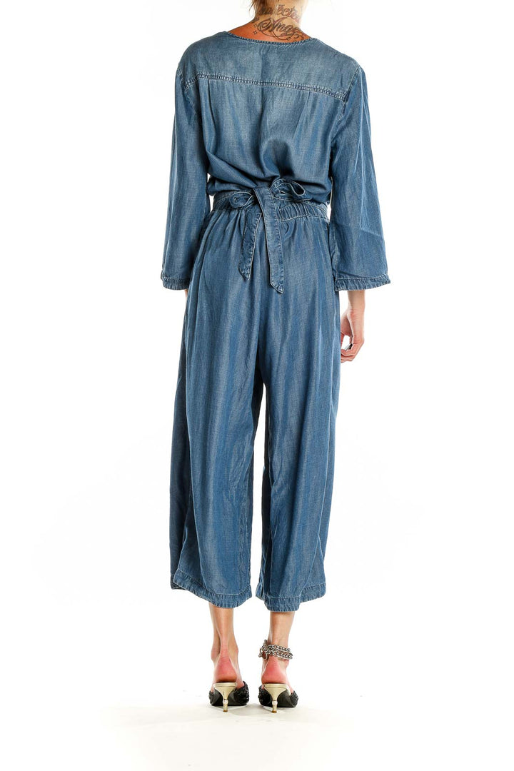 Blue Chambray Jumpsuit