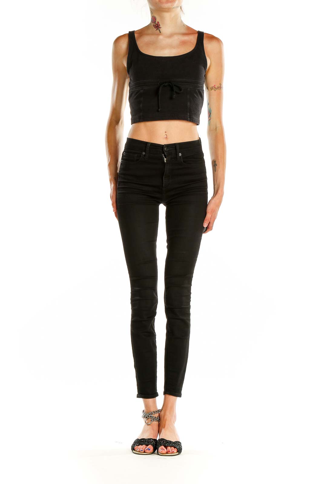 Black Chic Crop Top