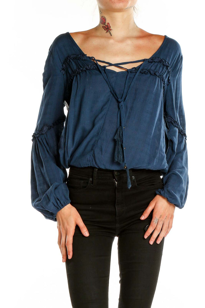 Blue Bohemian Blouse