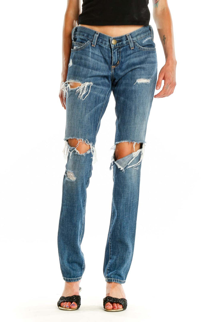 Blue Distressed Jeans