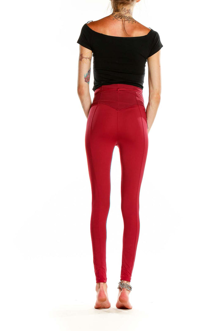 Red Activewear Leggings