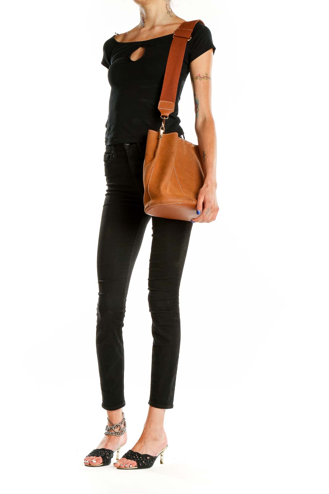 Brown Bucket Bag