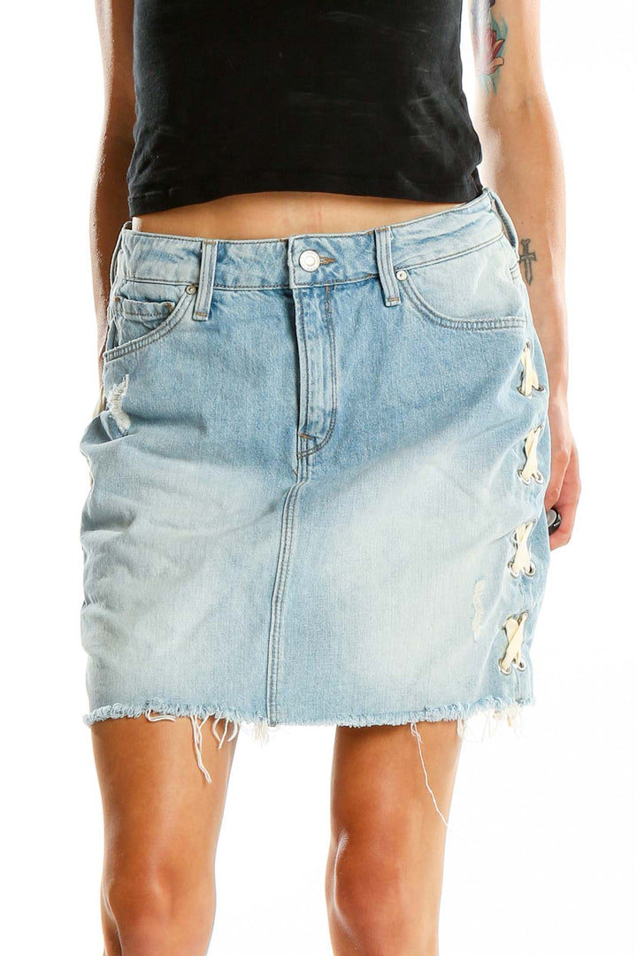 Blue Denim Skirt