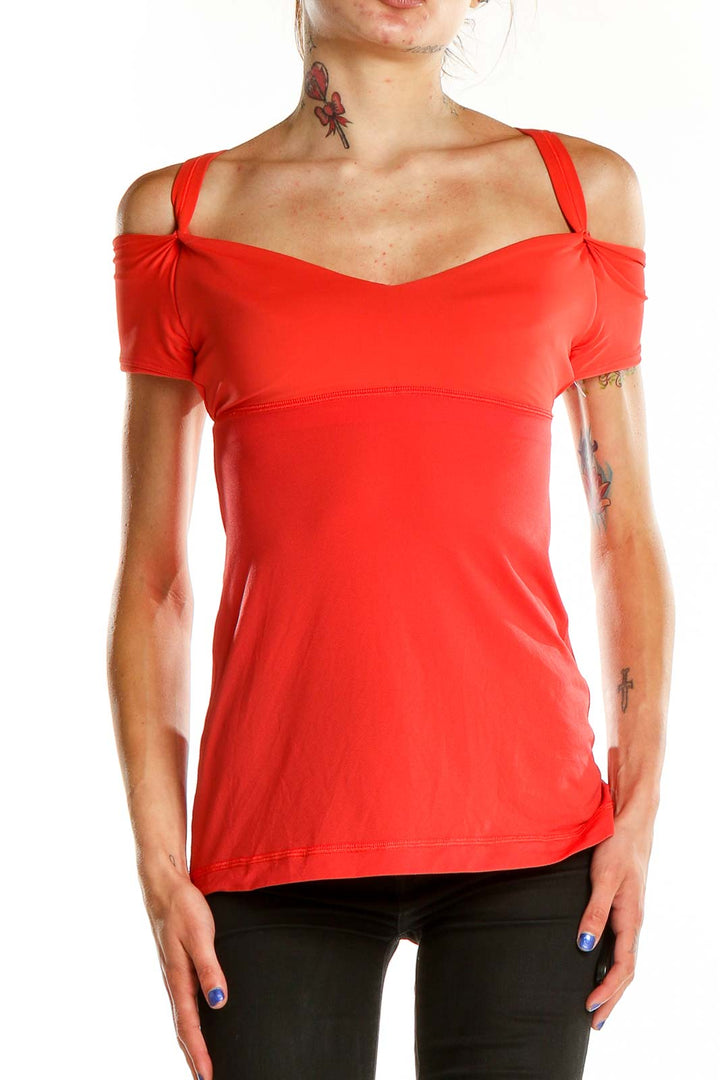 Red Activewear Top