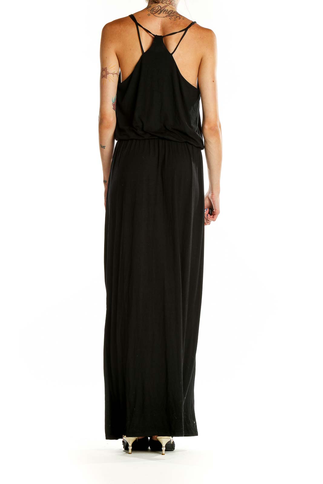 Black Classic Column Dress