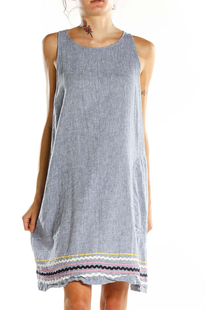 Gray Texture Tank Dress