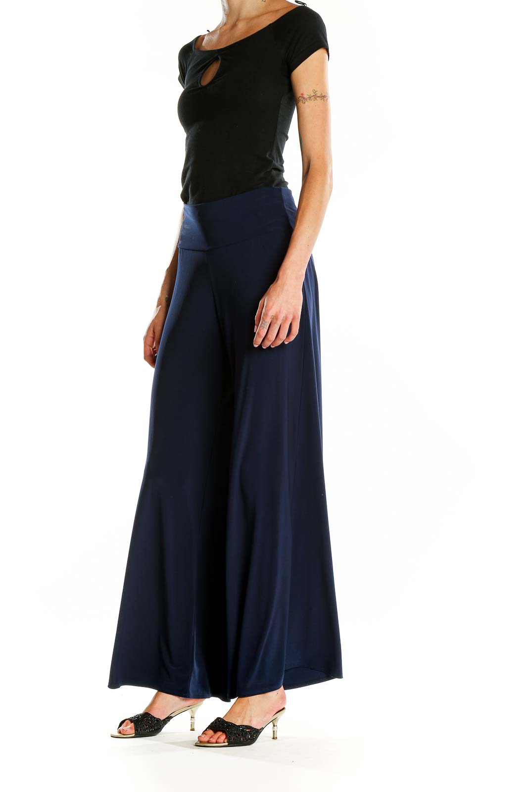 Blue Wide Leg Pants