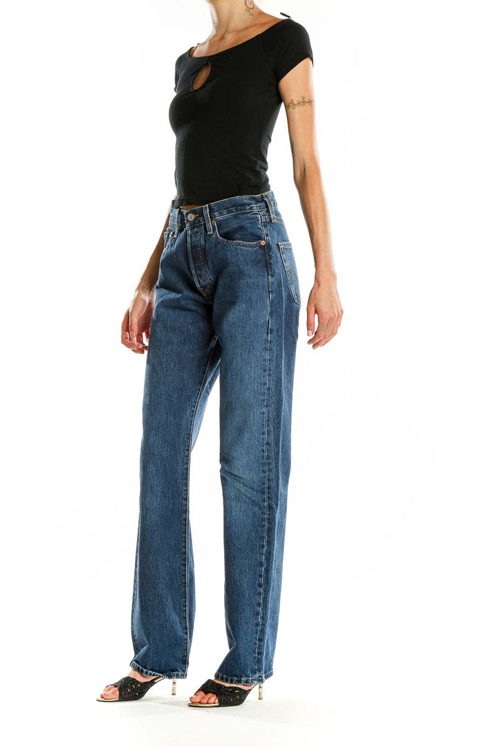 Blue Dark Rinse Jeans