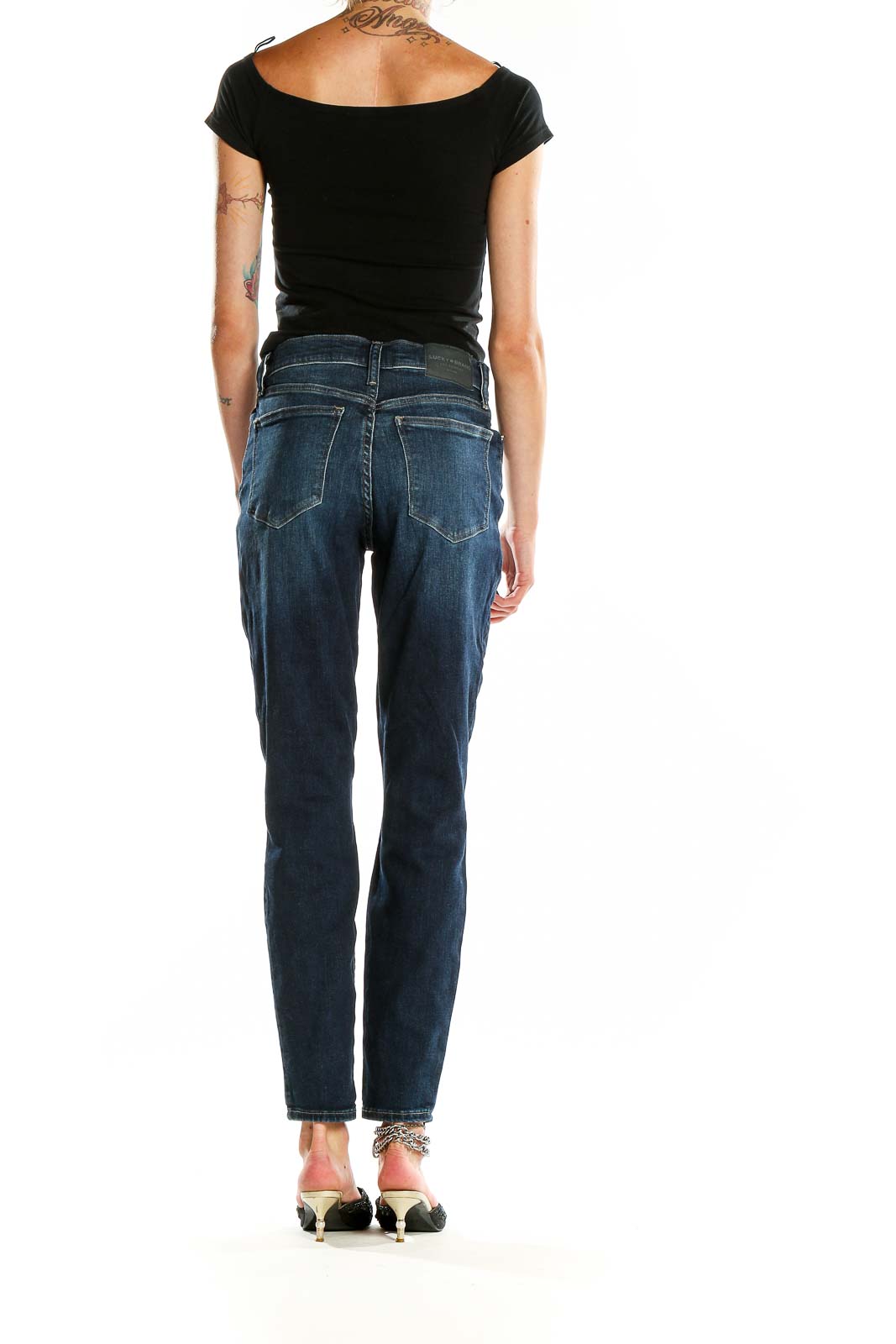 Blue Dark Rinse Jeans