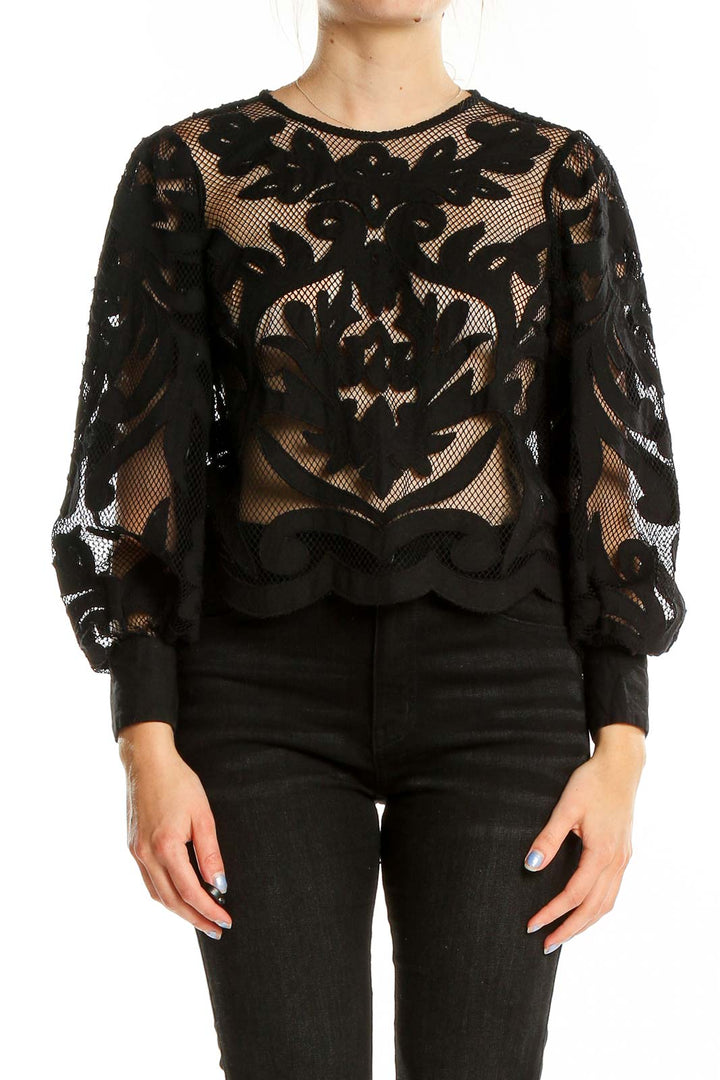 Black Lace Blouse