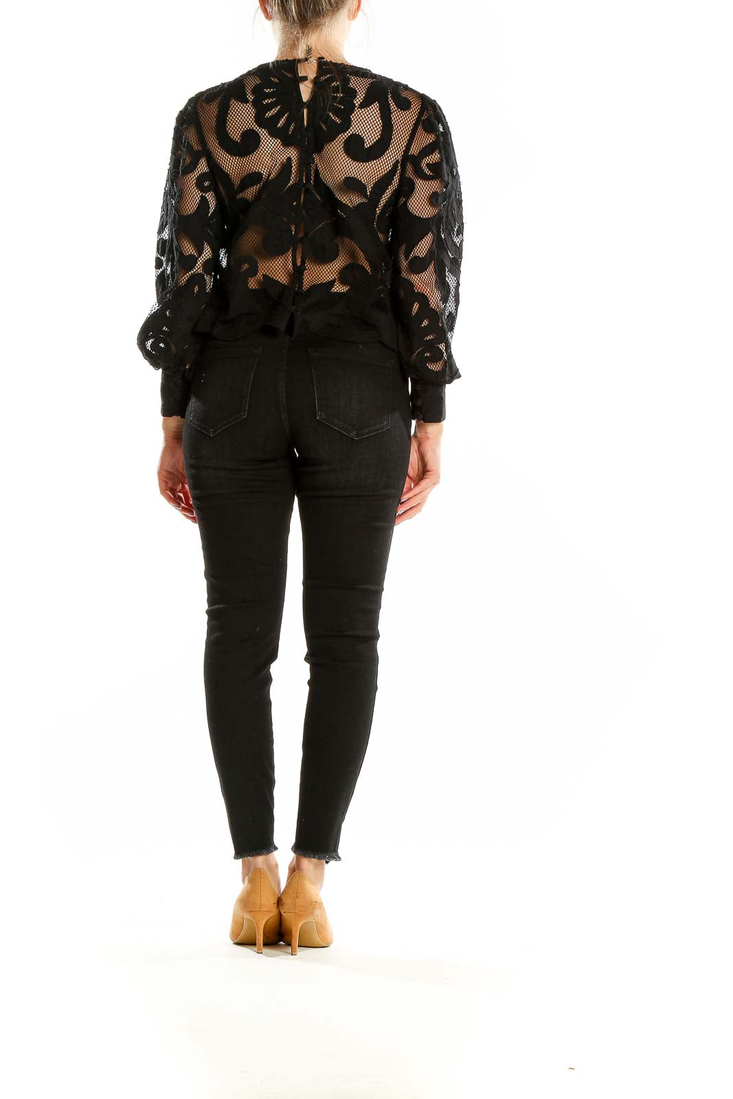 Black Lace Blouse