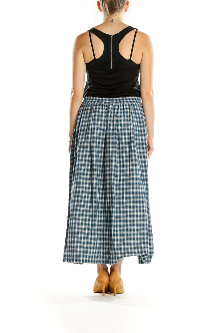 Blue Plaid Vintage Skirt