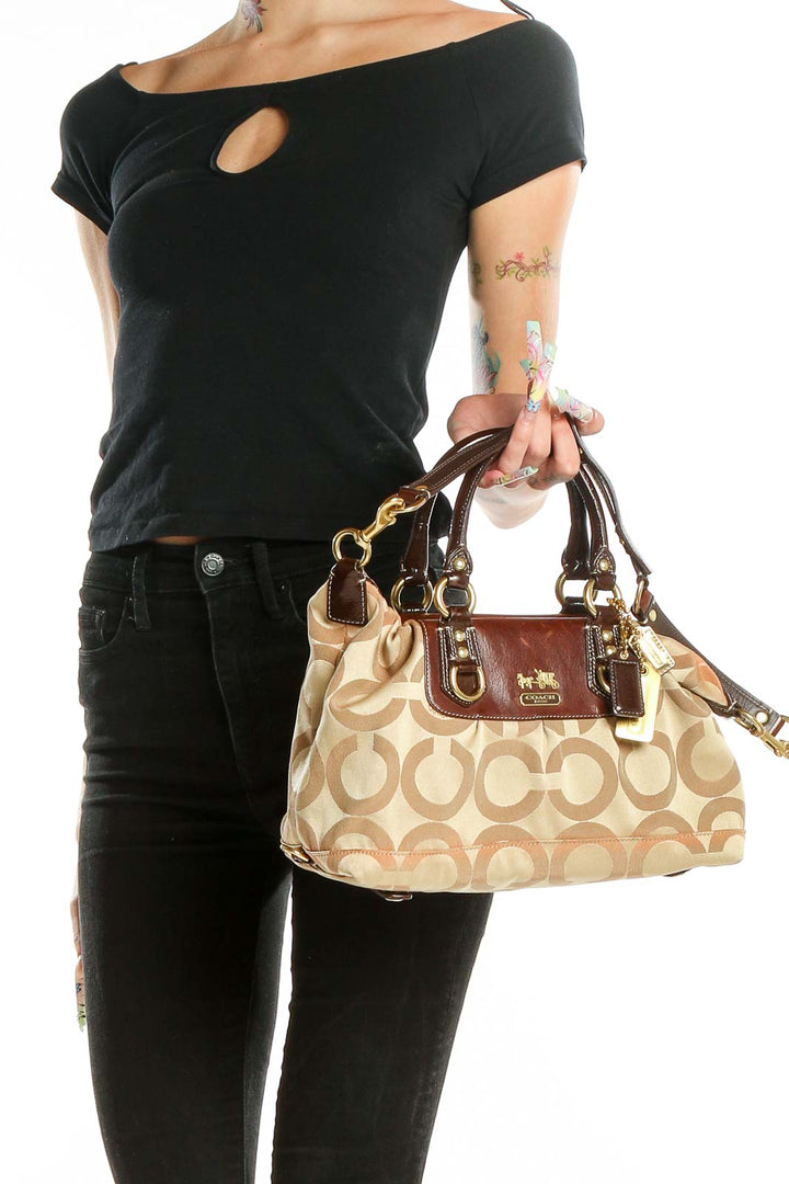 Brown Printed Bag