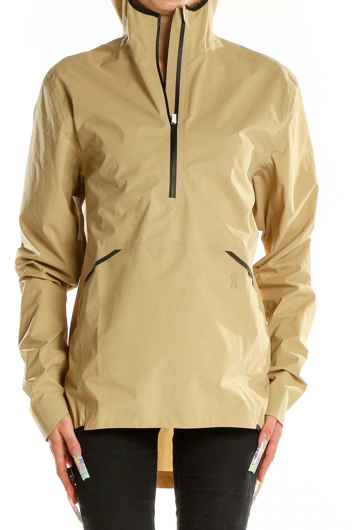 Beige Activewear Jacket