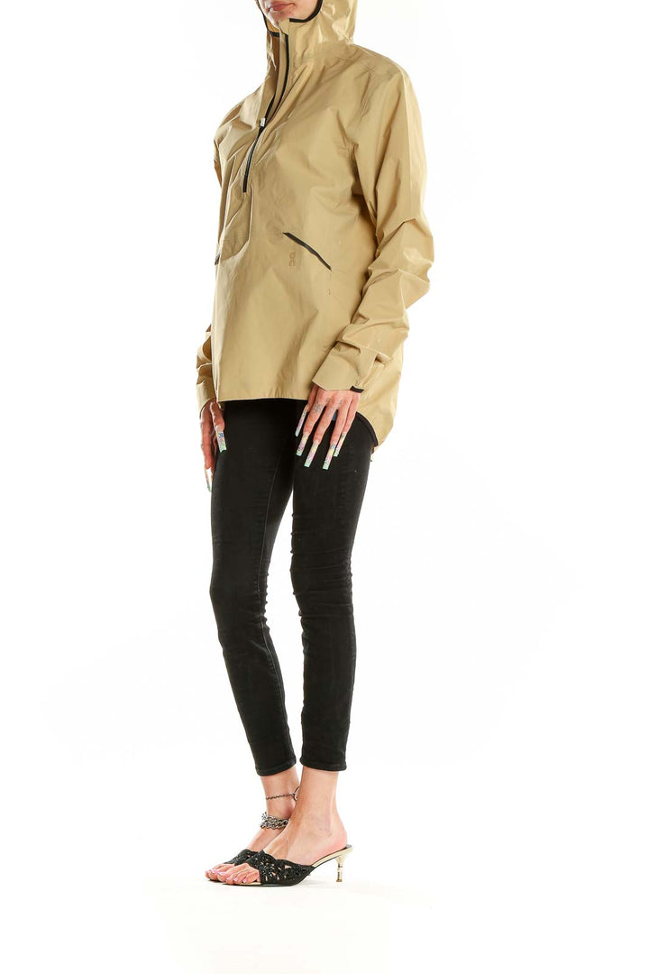 Beige Activewear Jacket