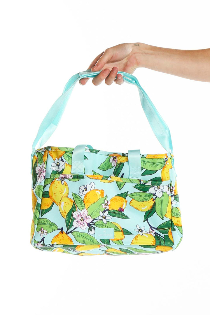 Blue Green Printed Bag