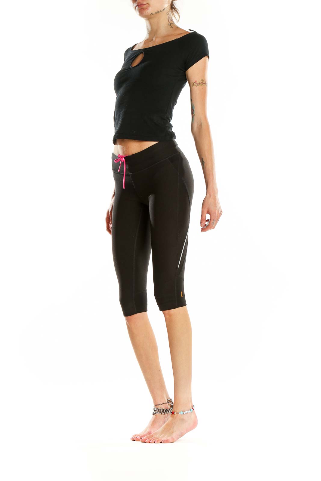 Black Capri Activewear Legging