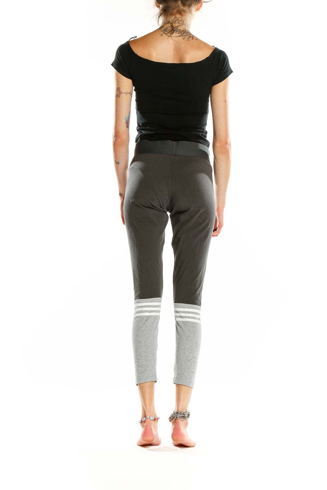 Gray Colorblock Leggings