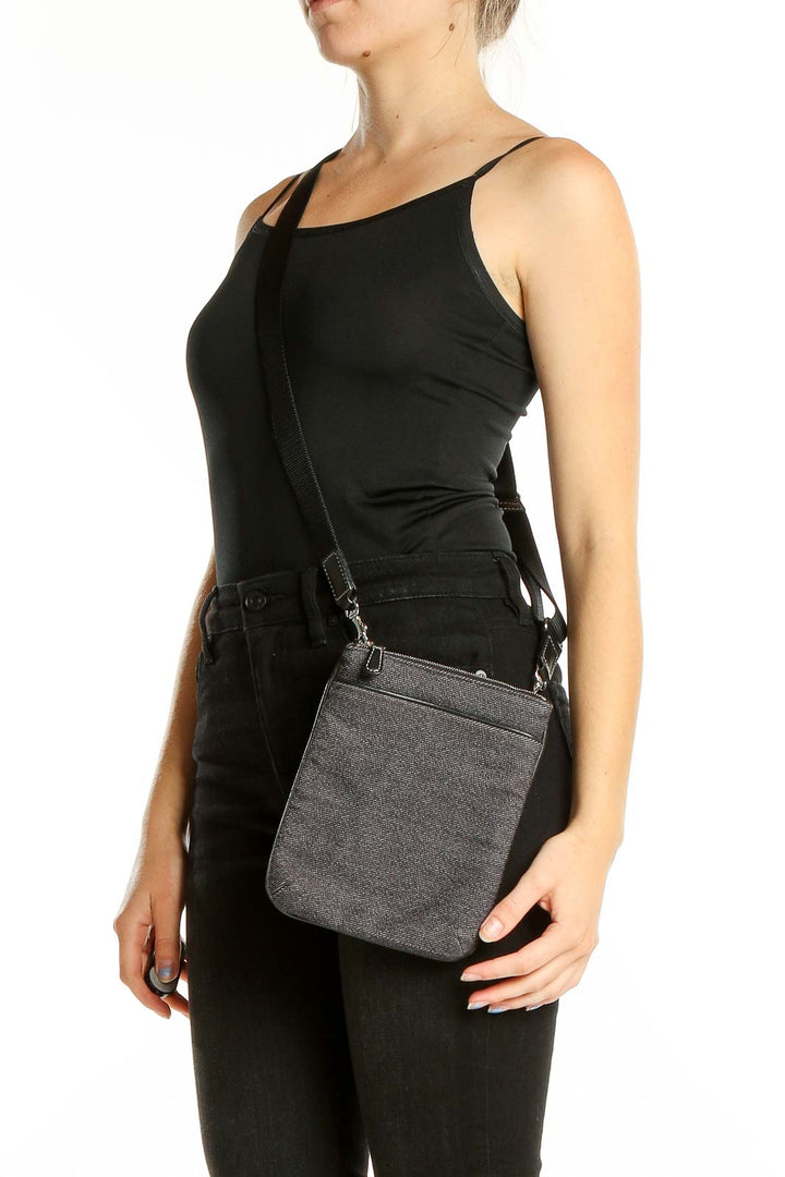 Gray Crossbody Bag