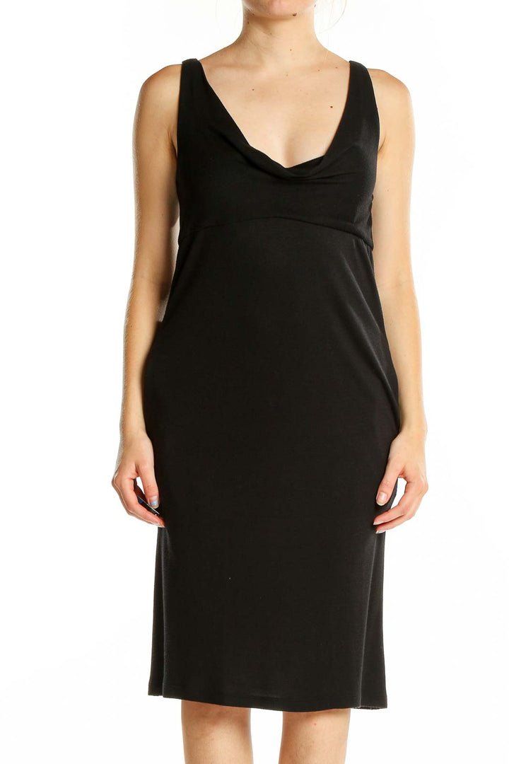 Black Cowl Neck Tank Dress