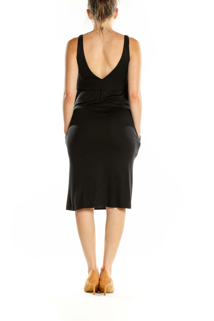 Black Cowl Neck Tank Dress