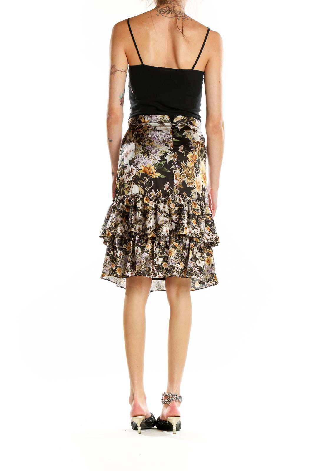 Multicolor Floral Print Skirt