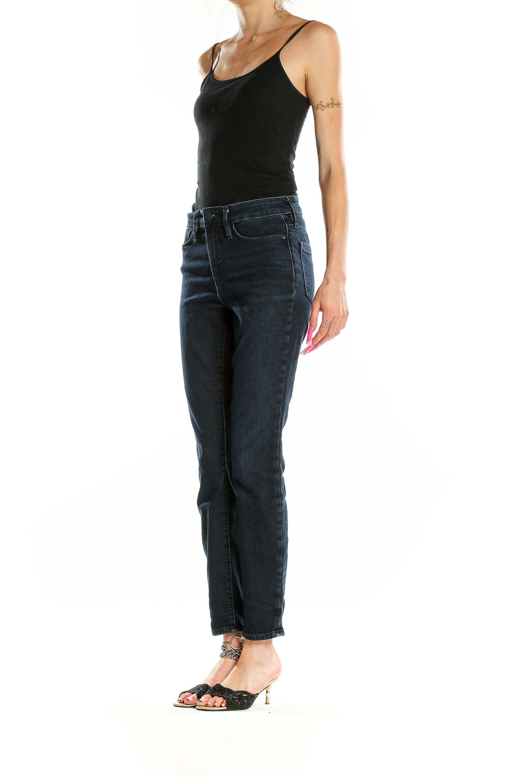 Blue Dark Rinse Jeans