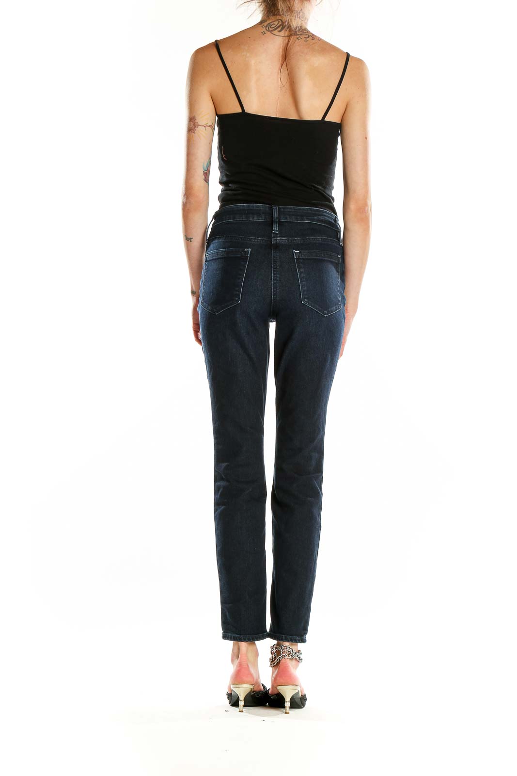 Blue Dark Rinse Jeans