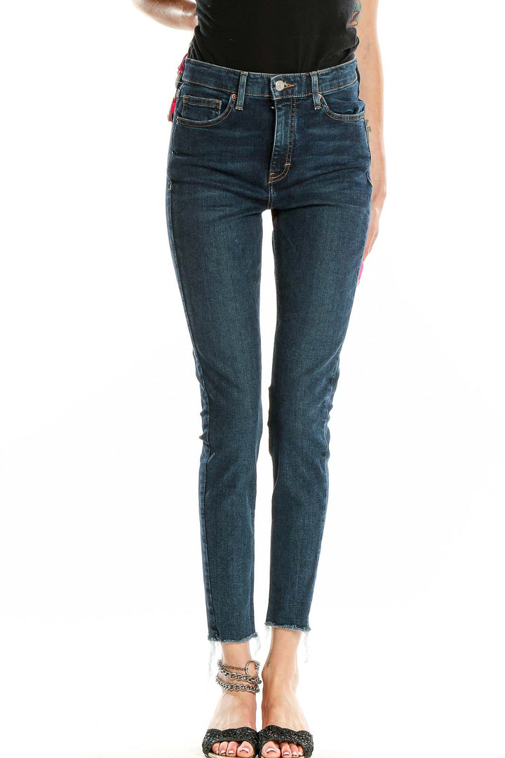 Blue Dark Rinse Skinny Jeans