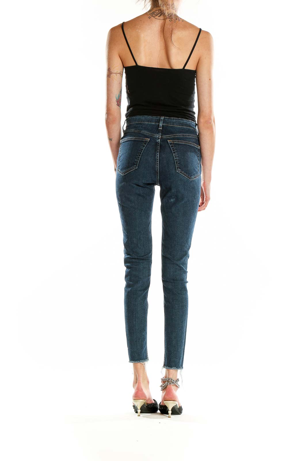 Blue Dark Rinse Skinny Jeans