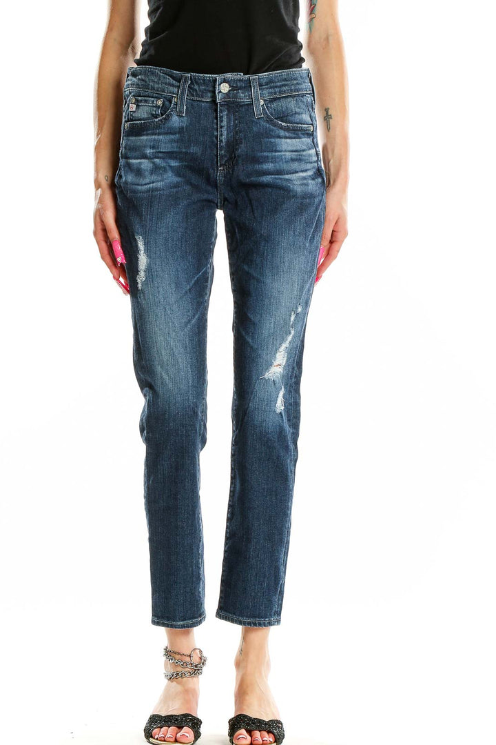 Blue Dark Rinse Jeans